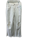 We The Free Size 30 White Cotton Denim Button Fly Ripped High Rise Jeans White / 30