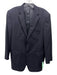 No Brand Black & Purple Wool Plaid 2 Button Men's Blazer Black & Purple / 40
