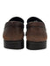 Ferragamo Shoe Size 8.5 AS IS Brown Leather Solid Stacked Heel Dress Men's Shoes Brown / 8.5