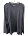 Peter Millar NWT Size L Dark Gray Synthetic Solid Athletic Long Sleeve Shirt Dark Gray / L
