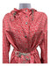 Salvatore Ferragamo Size Est S/M Pink & Red silver tone hardware Logo Jacket Pink & Red / Est S/M