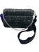 Prada Black Calf Leather Flap Triangle Logo Gaufre Crossbody Bag Black / Small