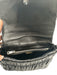Prada Black Calf Leather Flap Triangle Logo Gaufre Crossbody Bag Black / Small