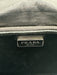 Prada Black Calf Leather Flap Triangle Logo Gaufre Crossbody Bag Black / Small