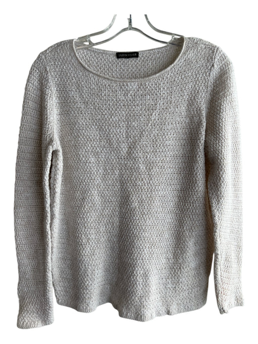Eileen Fisher Size No size Cream No Fabric Tag Wide Neck Long Sleeve Sweater Cream / No size