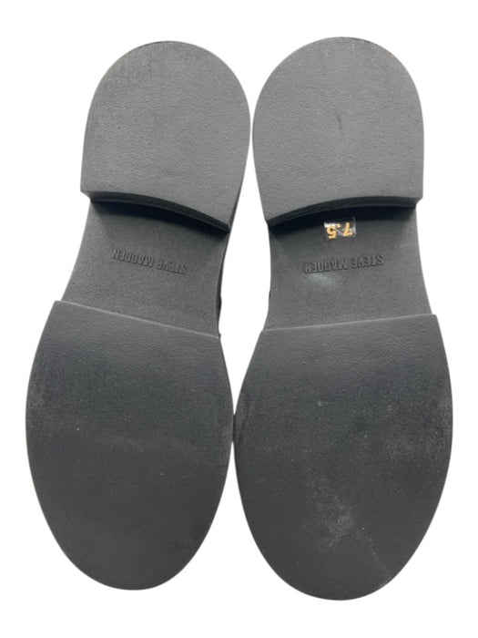 Steve Madden Shoe Size 7.5 Brown & Gold Suede Gold Detail Platform Loafers Brown & Gold / 7.5