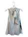Ted Baker Size 2 White, Green & Blue No Fabric Tag Sleeveless Tie at Neck Top White, Green & Blue / 2