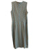 J Mclaughlin Size Medium Yellow & Blue No Fabric Tag Crew Neck Sleeveless Dress Yellow & Blue / Medium