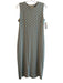 J Mclaughlin Size Medium Yellow & Blue No Fabric Tag Crew Neck Sleeveless Dress Yellow & Blue / Medium