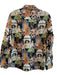 J Mclaughlin Size XS Black & Multi No Fabric Tag Collared Button Up Elephant Top Black & Multi / XS