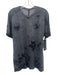 Lululemon NWT Size L Gray & Black Synthetic Washed Athletic T Shirt Short Sleeve Gray & Black / L