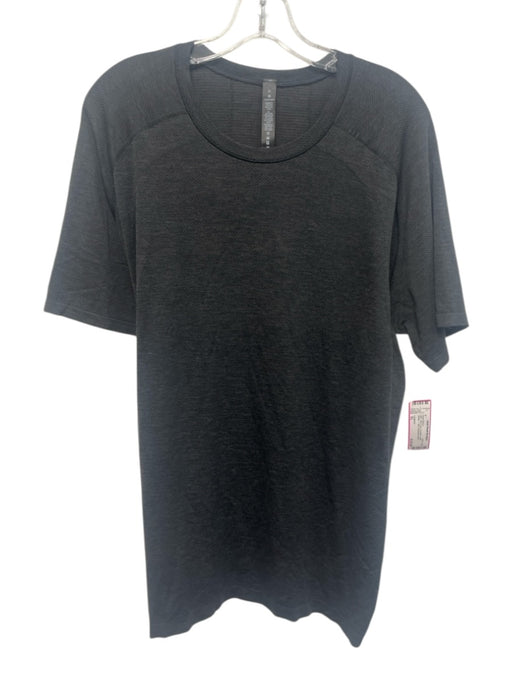 Lululemon NWT Size XL Dark Gray Synthetic Solid Athletic T Shirt Short Sleeve Dark Gray / XL