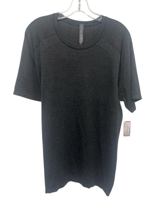 Lululemon NWT Size XL Dark Gray Synthetic Solid Athletic T Shirt Short Sleeve Dark Gray / XL