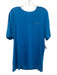 Porsche NWT Size XL Blue Synthetic Solid Athletic T Shirt Men's Short Sleeve Blue / XL