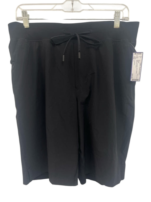 Lululemon Size L Black Synthetic Solid Athletic Men's Shorts Black / L