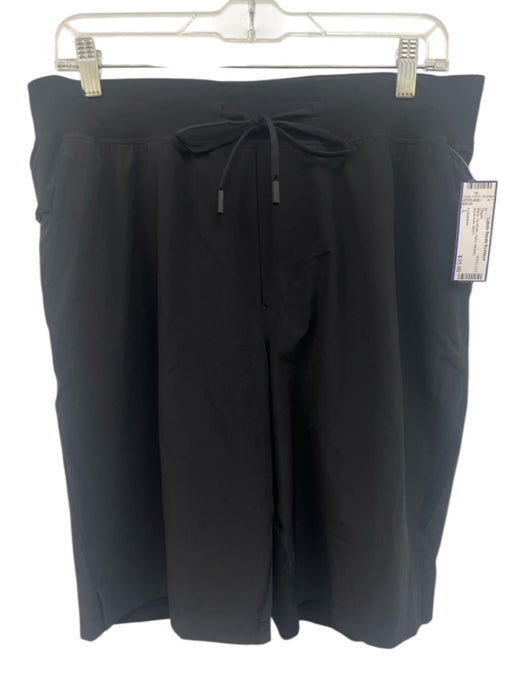 Lululemon Size L Black Synthetic Solid Athletic Men's Shorts Black / L