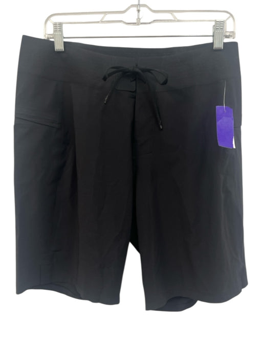Lululemon Size 32 Black Synthetic Solid Waist Tie Athleisure Men's Shorts Black / 32