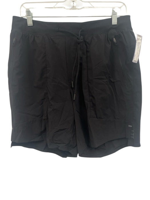 Lululemon Size L Black Synthetic Solid Athletic Men's Shorts Black / L