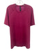 Lululemon Size XL Magenta Synthetic Heathered Athletic T Shirt Short Sleeve Magenta / XL