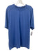 Peter Millar Size XL Blue Synthetic Solid Athletic T Shirt Men's Short Sleeve Blue / XL