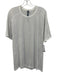 Lululemon Size XL White Synthetic Striped Athletic T Shirt Men's Short Sleeve White / XL