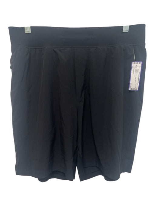 Lululemon Size L Black Synthetic Solid Athletic Men's Shorts Black / L