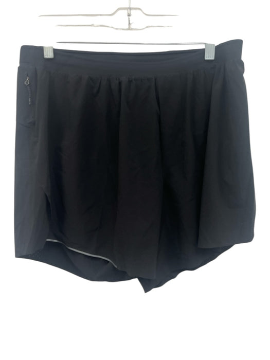 Lululemon Size XL Black Synthetic Solid Athletic Running Men's Shorts Black / XL