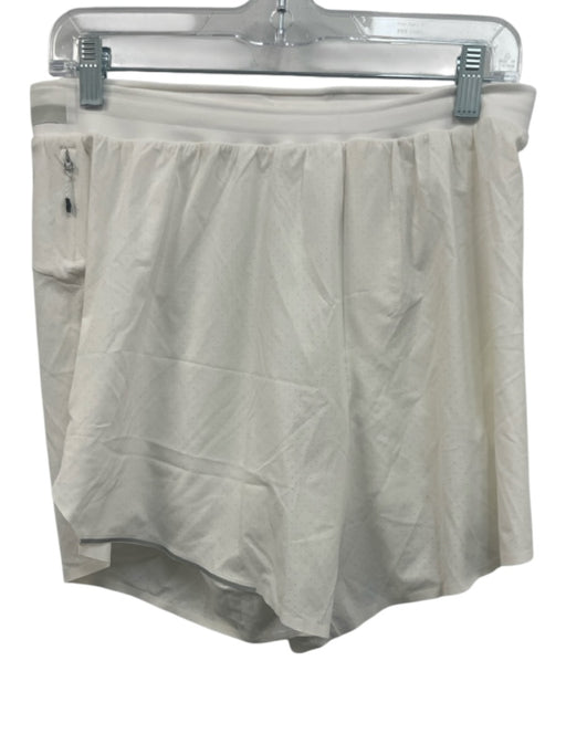 Lululemon NWT Size L White Synthetic Solid Athletic Running Men's Shorts White / L