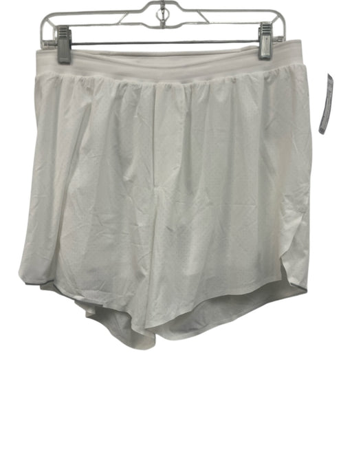 Lululemon Size Est M White Synthetic Solid Athletic Men's Shorts White / Est M