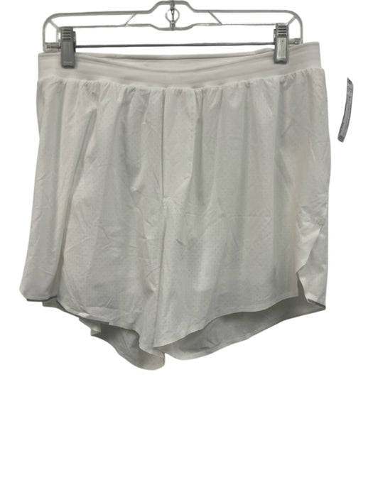 Lululemon Size Est M White Synthetic Solid Athletic Men's Shorts White / Est M