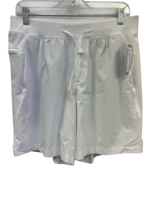 Lululemon Size M White Synthetic Solid Athletic Men's Shorts White / M