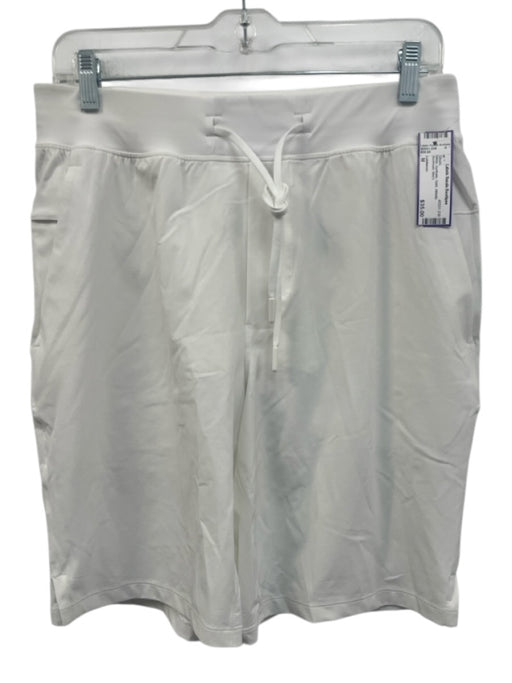 Lululemon Size M White Synthetic Solid Athletic Men's Shorts White / M