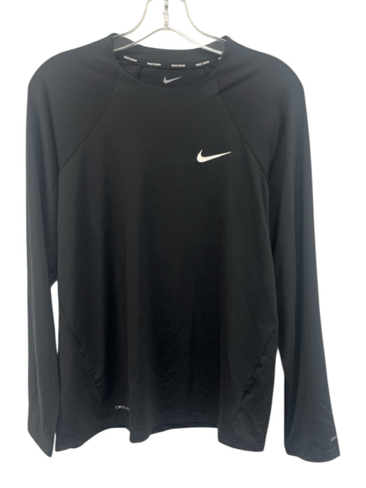 Nike NWT Size XL Black Synthetic Solid Athletic T Shirt Men's Long Sleeve Shirt Black / XL