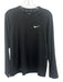 Nike NWT Size XL Black Synthetic Solid Athletic T Shirt Men's Long Sleeve Shirt Black / XL