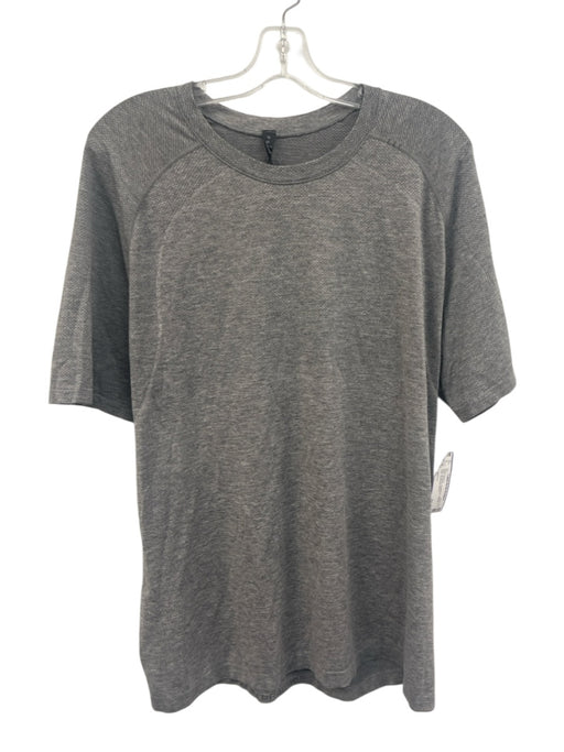 Lululemon Size XL Gray Synthetic Heathered Athletic T Shirt Men's Short Sleeve Gray / XL