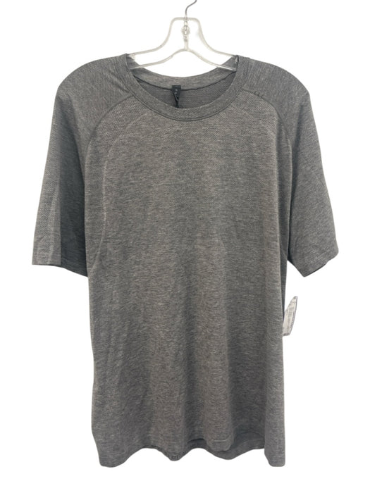 Lululemon Size XL Gray Synthetic Heathered Athletic T Shirt Men's Short Sleeve Gray / XL