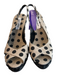 Castaner Shoe Size 38 Black & Beige Manmade Material Polka Dots Slingback Shoes Black & Beige / 38