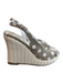 Castaner Shoe Size 38 White & Beige Manmade Material Polka Dots Slingback Shoes White & Beige / 38