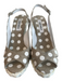 Castaner Shoe Size 38 White & Beige Manmade Material Polka Dots Slingback Shoes White & Beige / 38