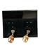 No Brand Silver & Orange Metal Crystal stud backing Earrings Silver & Orange