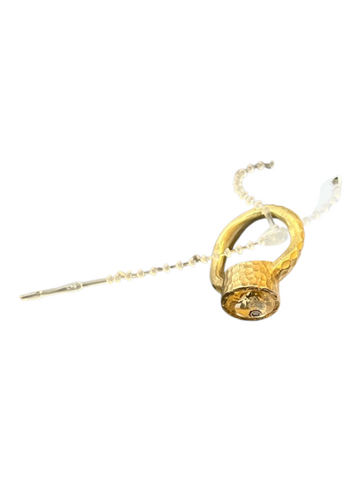 No Brand Gold Metal Yellow stone Ring Gold