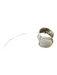 No Brand Silver Metal White Stone Ring Silver