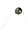 No Brand Black Metal Crystal Thick S Hook Ring Black