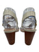 Trina Turk Shoe Size 7 White Leather open toe Strappy Stacked Heel Sandals White / 7