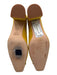 J. McLaughlin Shoe Size 7 Yellow Leather Upper Suede Buckle Detail Pumps Yellow / 7
