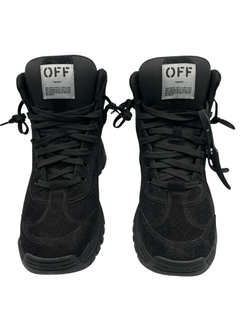 Off White Shoe Size 44 Like New Black Suede Solid Boot Men's Shoes Black / 44