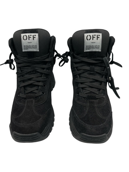 Off White Shoe Size 44 Like New Black Suede Solid Boot Men's Shoes Black / 44