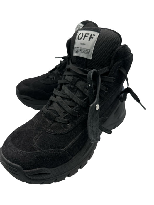 Off White Shoe Size 44 Like New Black Suede Solid Boot Men's Shoes Black / 44