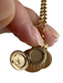 No Brand Gold Metal Rolo Chain Toggle Clasp Locket Charms Necklace Gold