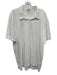 James Perse Size 5 White Cotton Solid Polo Men's Short Sleeve White / 5